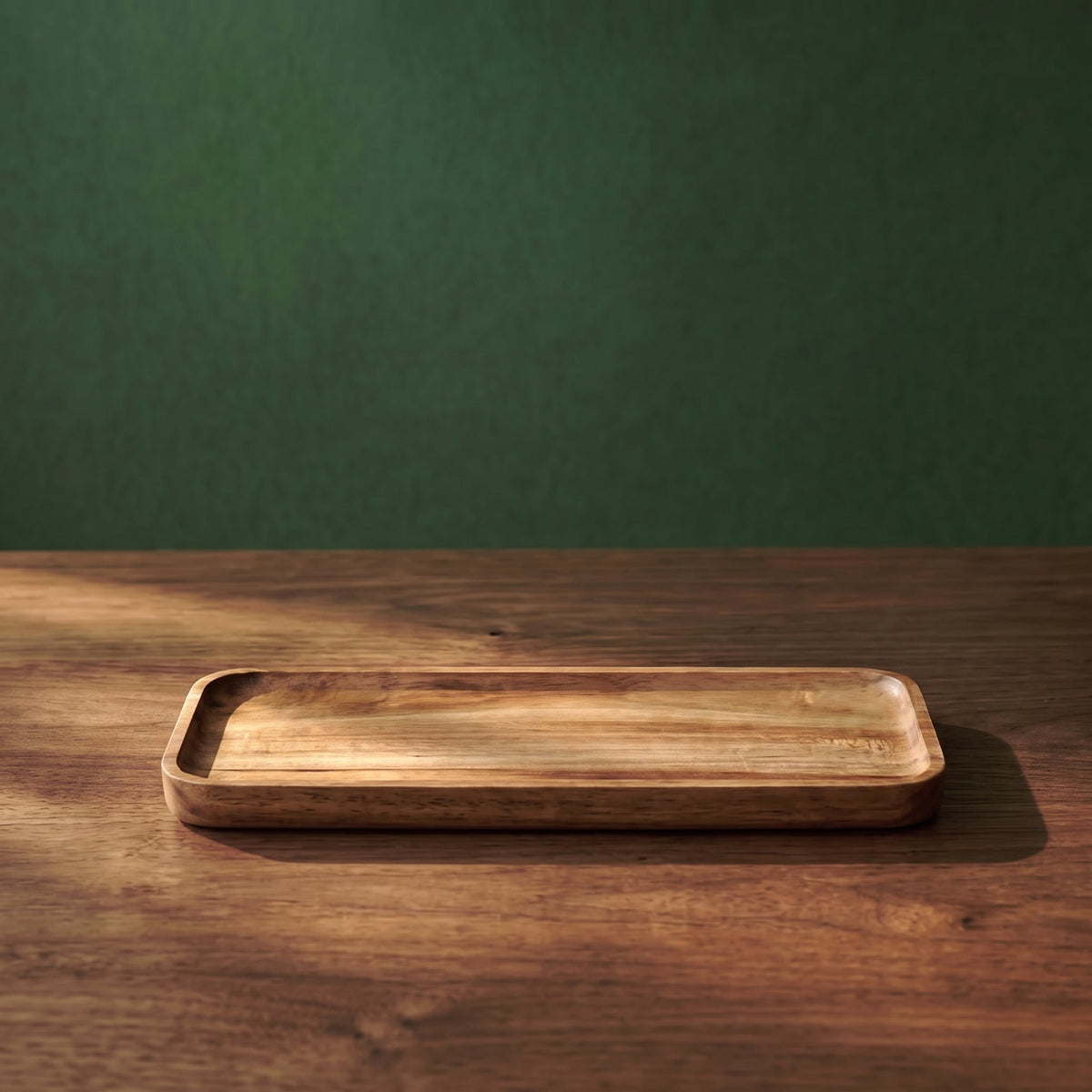 Bevelled Acacia Serving Tray – Four Sizes & Pack Options – product view 11