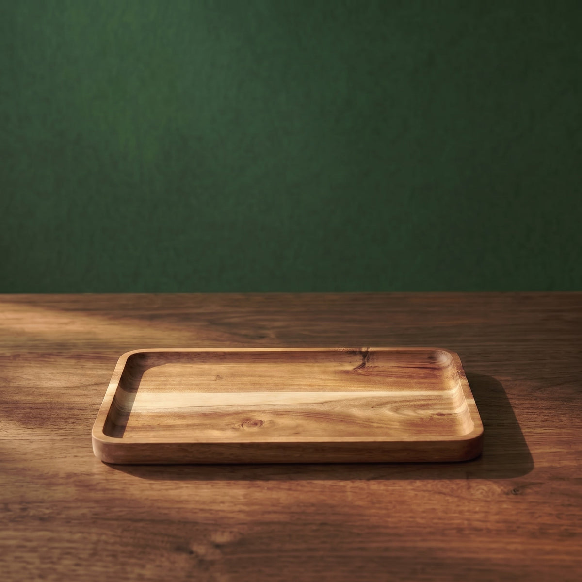 Bevelled Acacia Serving Tray – Four Sizes & Pack Options – product view 12