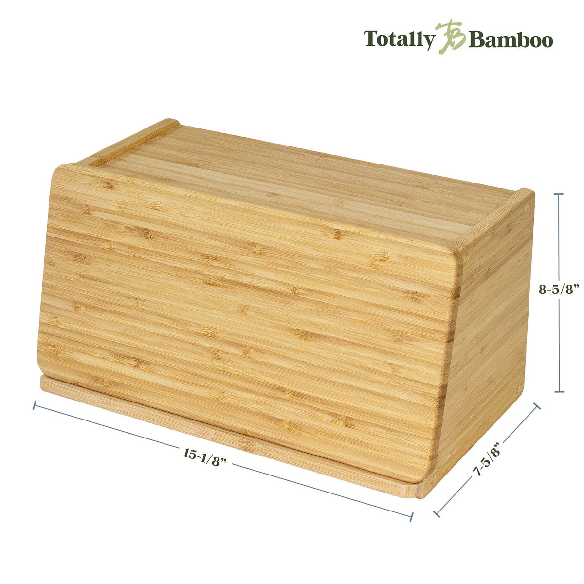 Bamboo Bread Bin with Removable Crumb-Groove Board – product view 7